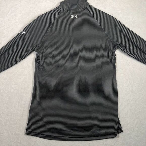 Under Armour dark‎ gray Women's Tech Stripe 1/4 Zip-NWT- women Small - Picture 8 of 8